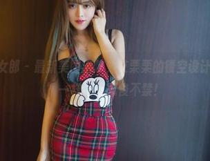 TuiGirl推女郎 - 最新美图出炉，艾栗栗的镂空设计就像“抖音”一样让人忍俊不禁！